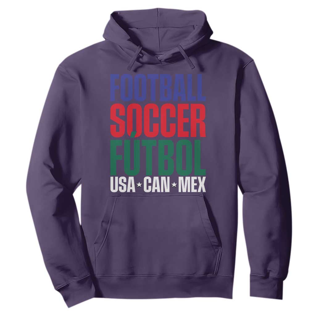 Canada Mexico USA Hoodie Football Fan Gift TS12 Purple Print Your Wear