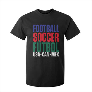 Canada Mexico USA T Shirt For Kid Football Fan Gift TS12 Black Print Your Wear