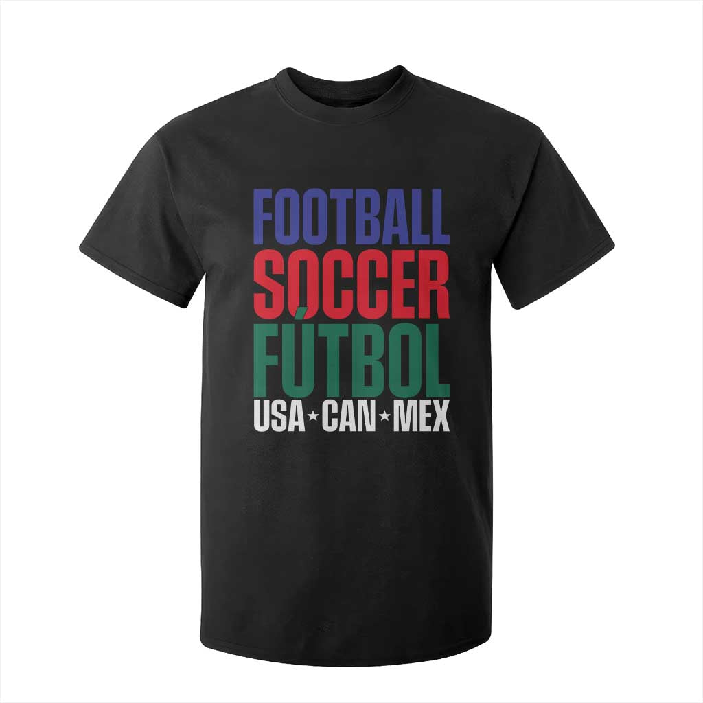 Canada Mexico USA T Shirt For Kid Football Fan Gift TS12 Black Print Your Wear