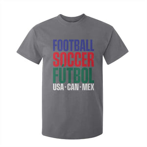 Canada Mexico USA T Shirt For Kid Football Fan Gift TS12 Charcoal Print Your Wear