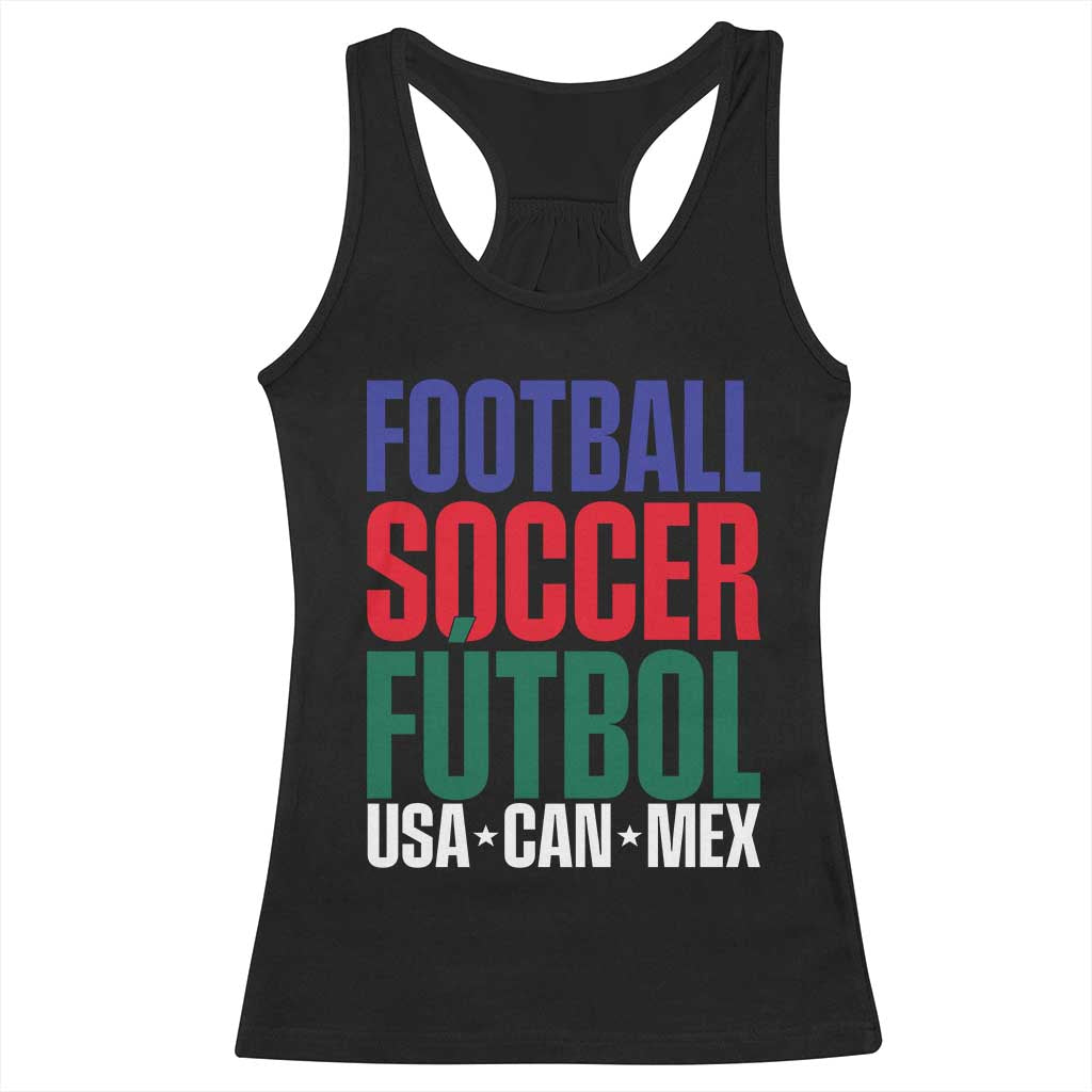 Canada Mexico USA Racerback Tank Top Football Fan Gift TS12 Black Print Your Wear