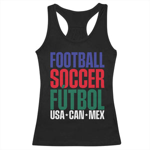 Canada Mexico USA Racerback Tank Top Football Fan Gift TS12 Black Print Your Wear