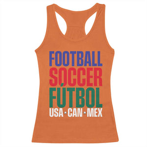 Canada Mexico USA Racerback Tank Top Football Fan Gift TS12 Orange Print Your Wear