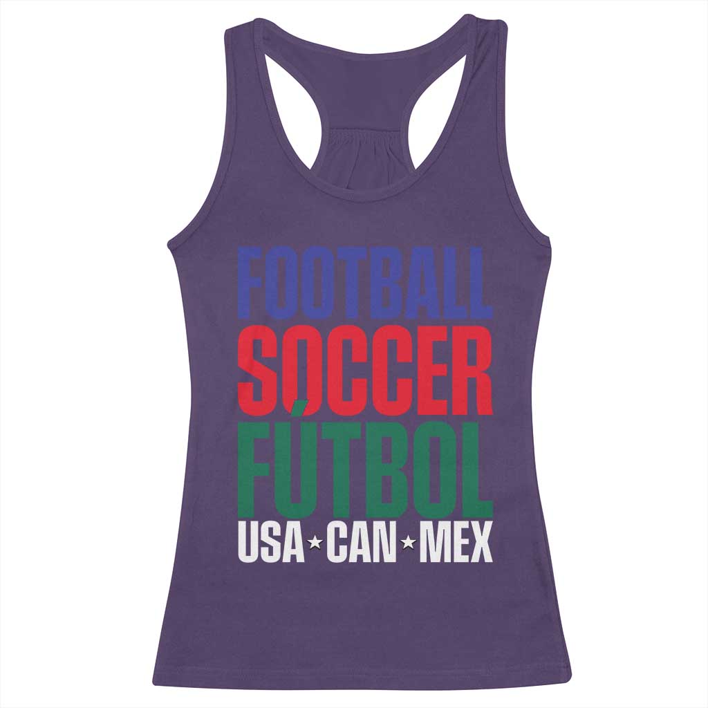 Canada Mexico USA Racerback Tank Top Football Fan Gift TS12 Purple Print Your Wear
