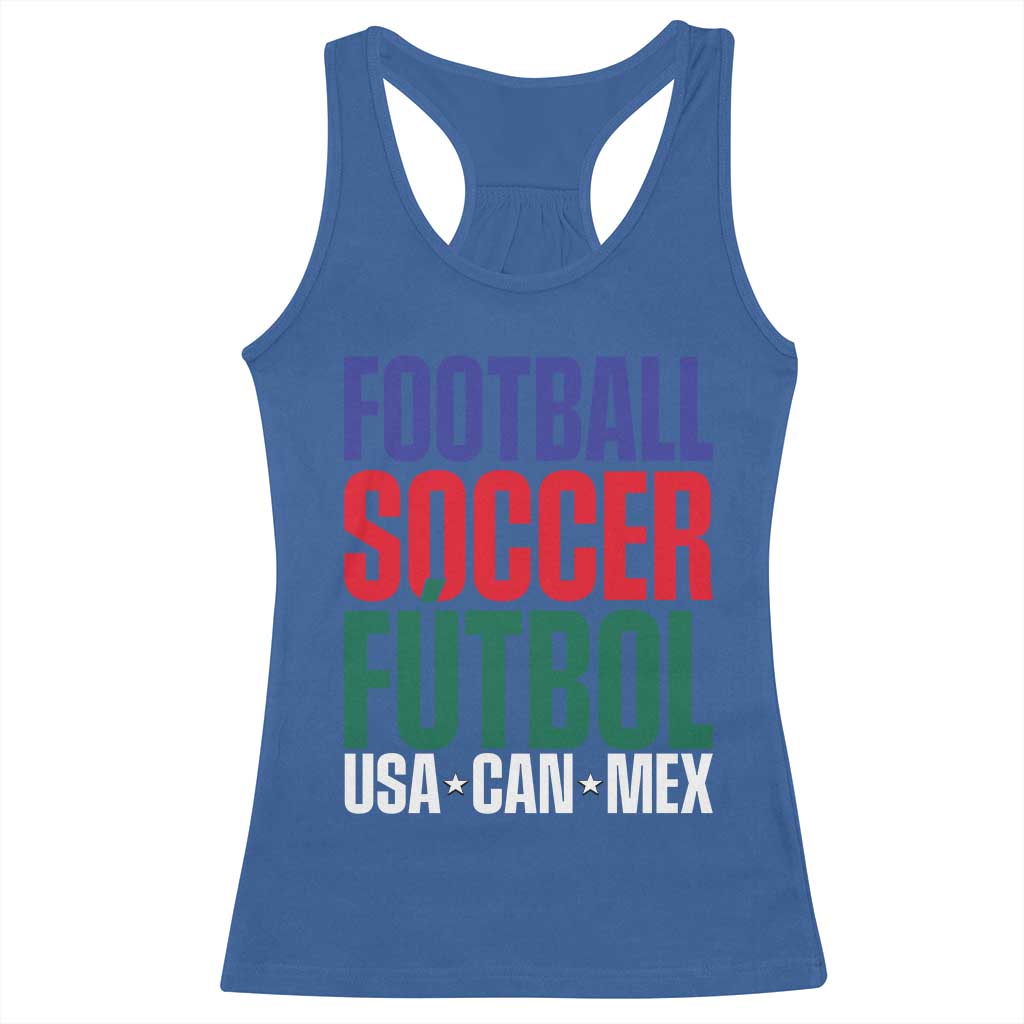 Canada Mexico USA Racerback Tank Top Football Fan Gift TS12 Royal Blue Print Your Wear