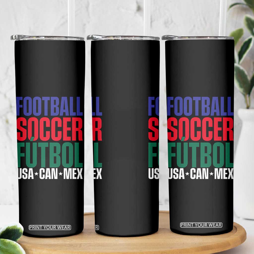 Canada Mexico USA Skinny Tumbler Football Fan Gift TS12 Print Your Wear