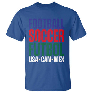 Canada Mexico USA T Shirt Football Fan Gift TS12 Royal Blue Print Your Wear