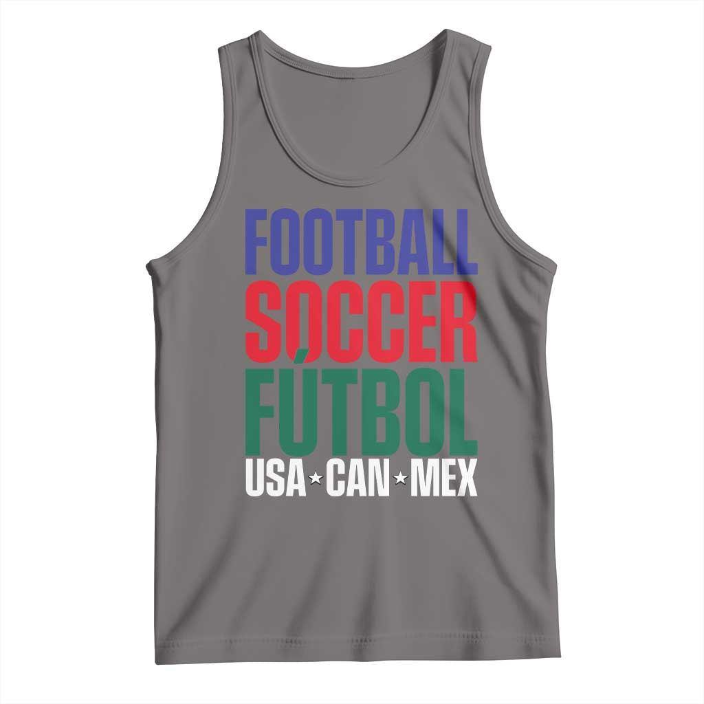 Canada Mexico USA Tank Top Football Fan Gift TS12 Deep Heather Print Your Wear