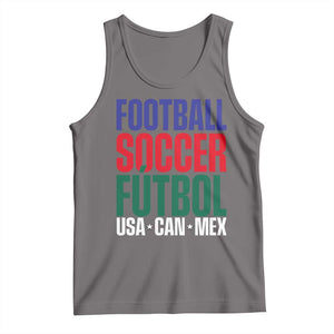 Canada Mexico USA Tank Top Football Fan Gift TS12 Deep Heather Print Your Wear