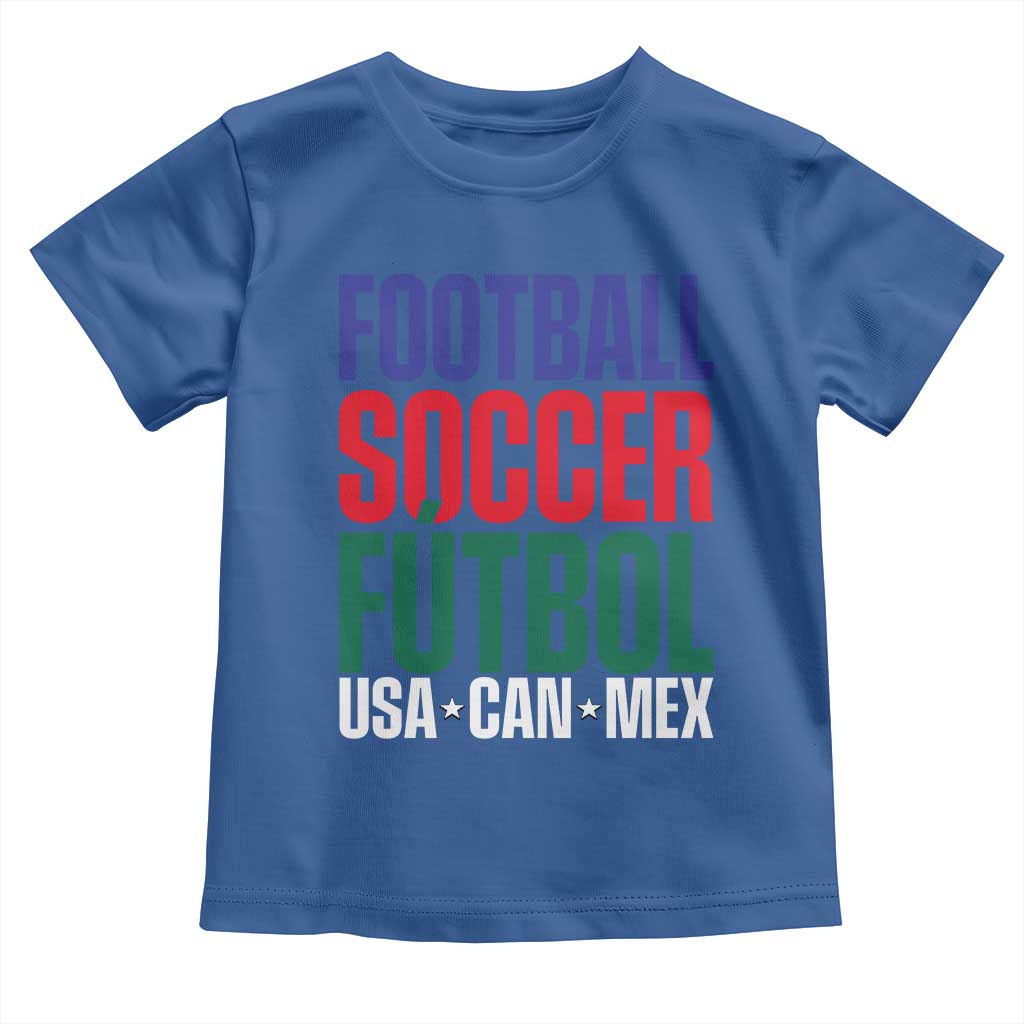 Canada Mexico USA Toddler T Shirt Football Fan Gift TS12 Royal Blue Print Your Wear