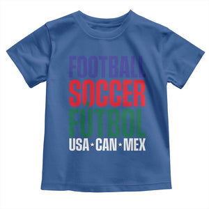 Canada Mexico USA Toddler T Shirt Football Fan Gift TS12 Royal Blue Print Your Wear