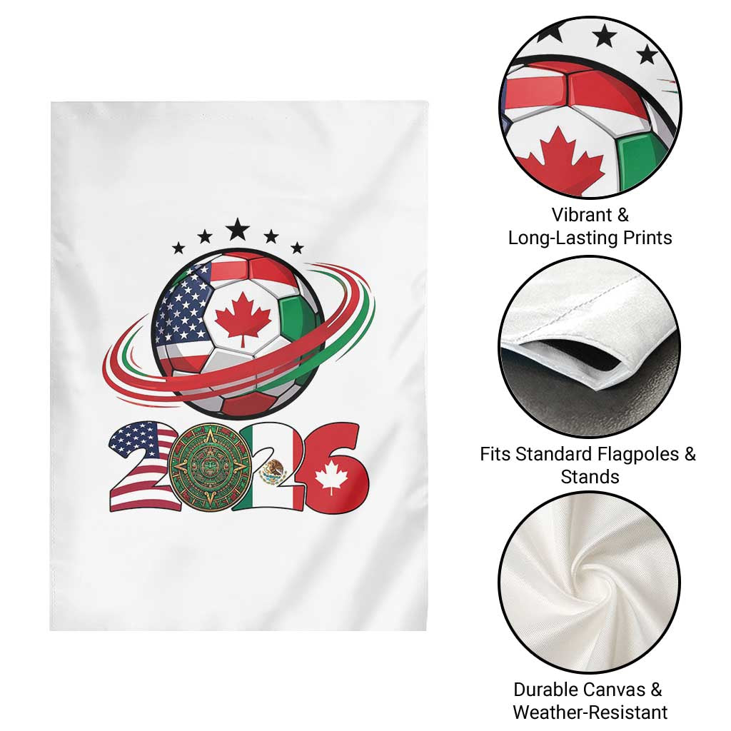 USA Mexico Canada Garden Flag 2026 Football Fan Gift TS12 Print Your Wear