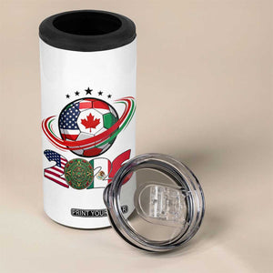 USA Mexico Canada 4 in 1 Can Cooler Tumbler 2026 Football Fan Gift TS12 Print Your Wear