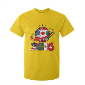 USA Mexico Canada T Shirt For Kid 2026 Football Fan Gift TS12 Daisy Print Your Wear