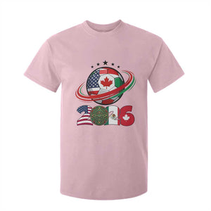 USA Mexico Canada T Shirt For Kid 2026 Football Fan Gift TS12 Light Pink Print Your Wear