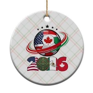 USA Mexico Canada Ceramic Ornament 2026 Football Fan Gift TS12 1pc Christmas Plaid Print Your Wear