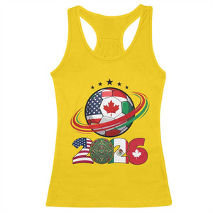 USA Mexico Canada Racerback Tank Top 2026 Football Fan Gift TS12 Daisy Print Your Wear