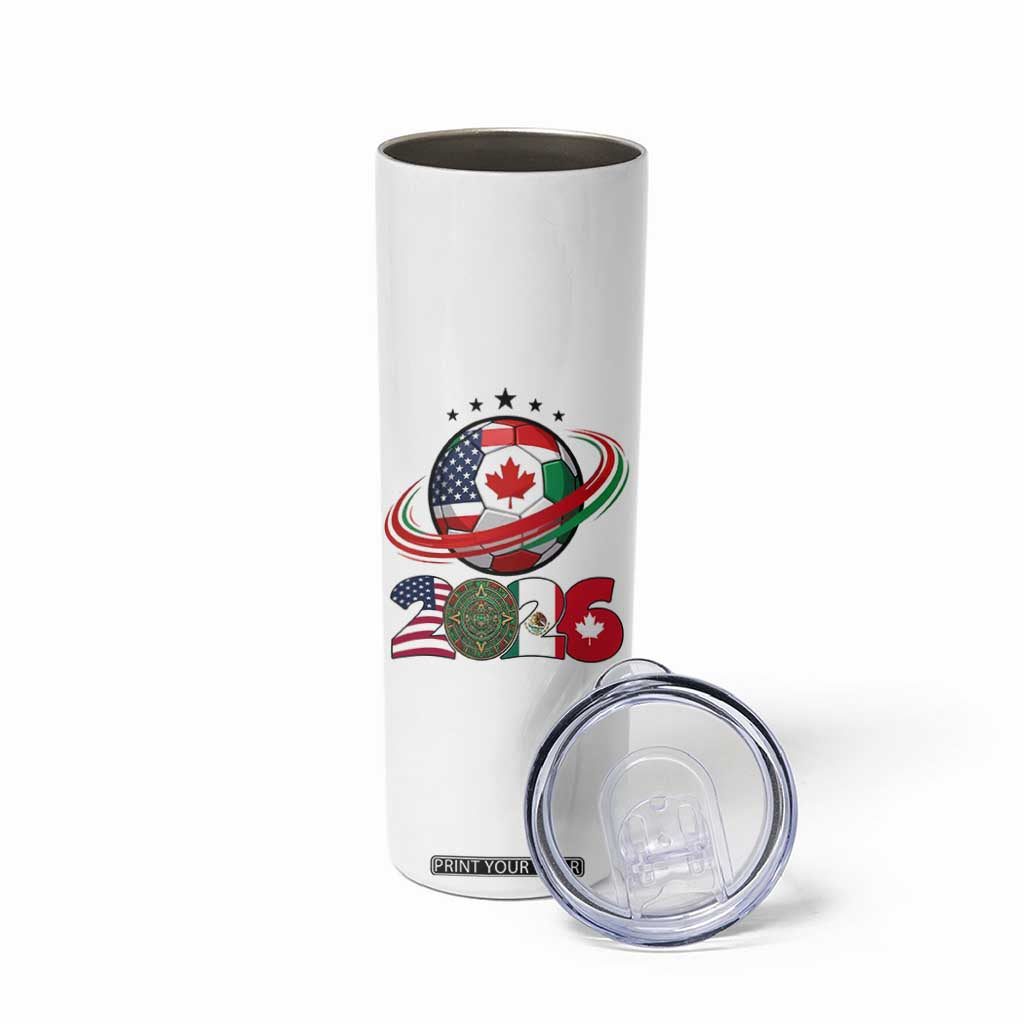 USA Mexico Canada Skinny Tumbler 2026 Football Fan Gift TS12 Print Your Wear