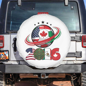 USA Mexico Canada Spare Tire Cover 2026 Football Fan Gift TS12 No hole Black Print Your Wear
