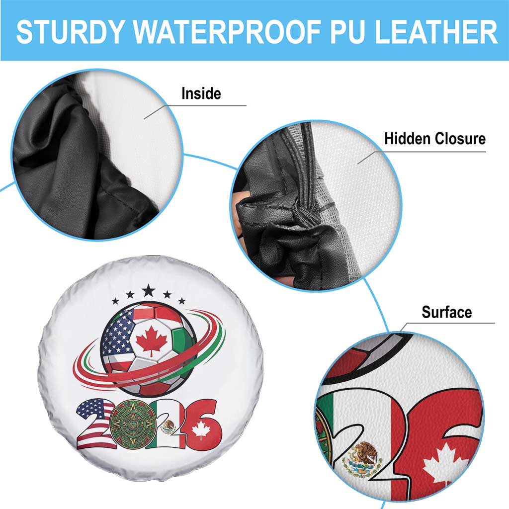 USA Mexico Canada Spare Tire Cover 2026 Football Fan Gift TS12 Print Your Wear