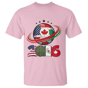 USA Mexico Canada T Shirt 2026 Football Fan Gift TS12 Light Pink Print Your Wear