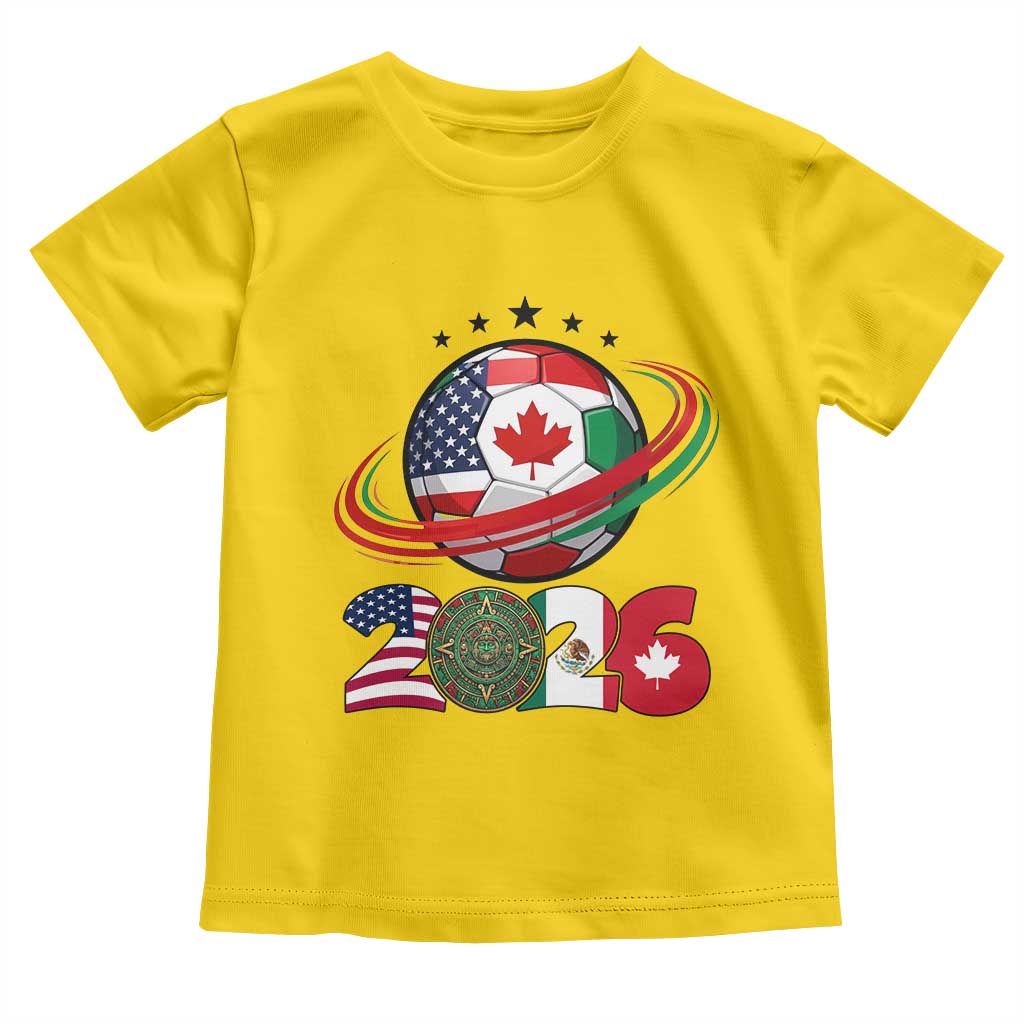 USA Mexico Canada Toddler T Shirt 2026 Football Fan Gift TS12 Daisy Print Your Wear