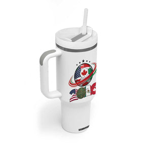 USA Mexico Canada Tumbler With Handle 2026 Football Fan Gift TS12 Print Your Wear