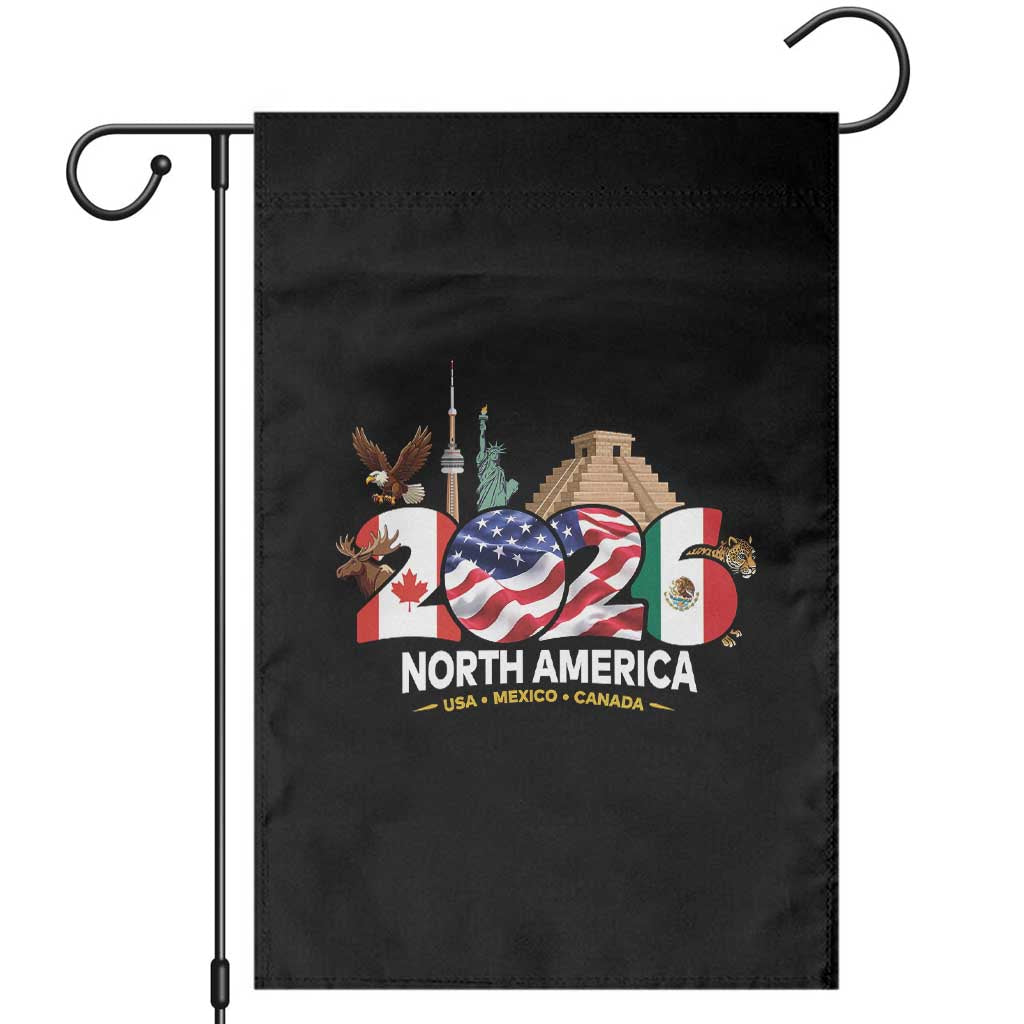 2026 North American Football Supporters Garden Flag TS12 Black Print Your Wear