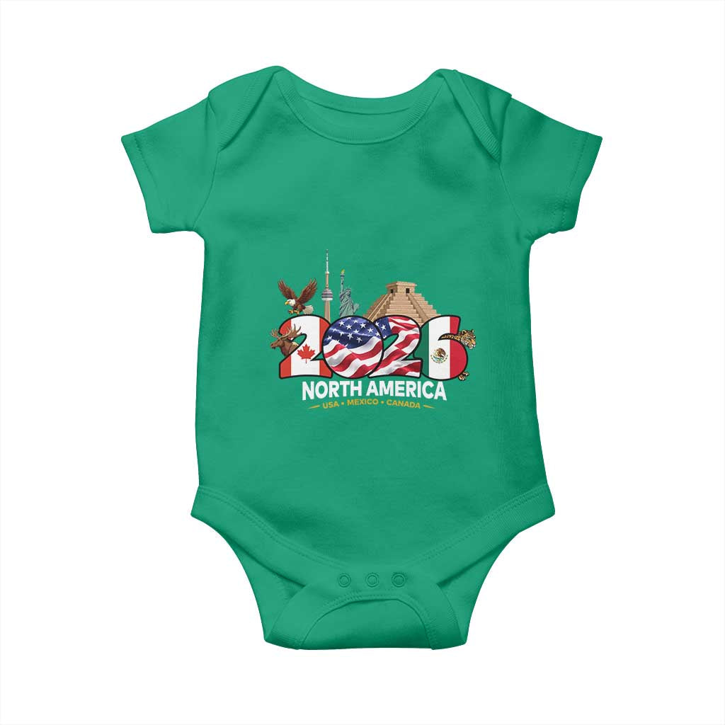 2026 North American Football Supporters Baby Onesie TS12 Irish Green Print Your Wear