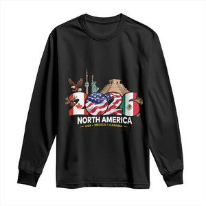 2026 North American Football Supporters Long Sleeve Shirt TS12 Black Print Your Wear