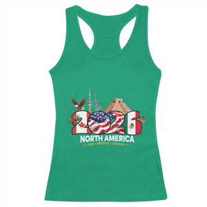 2026 North American Football Supporters Racerback Tank Top TS12 Irish Green Print Your Wear