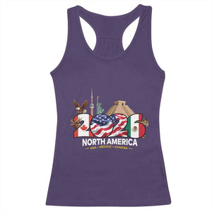 2026 North American Football Supporters Racerback Tank Top TS12 Purple Print Your Wear