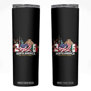 2026 North American Football Supporters Skinny Tumbler TS12 Black Print Your Wear