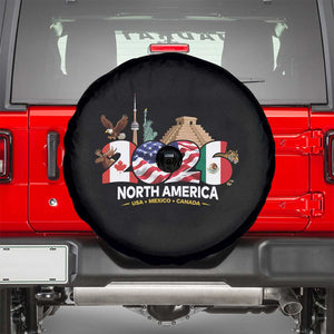2026 North American Football Supporters Spare Tire Cover TS12 Black Print Your Wear