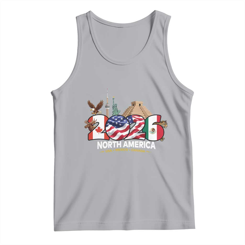 2026 North American Football Supporters Tank Top TS12 Athletic Heather Print Your Wear