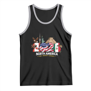 2026 North American Football Supporters Tank Top TS12 Black Athletic Heather Print Your Wear