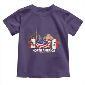 2026 North American Football Supporters Toddler T Shirt TS12 Purple Print Your Wear