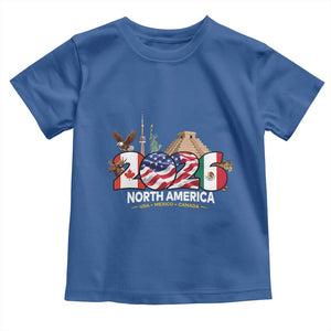 2026 North American Football Supporters Toddler T Shirt TS12 Royal Blue Print Your Wear