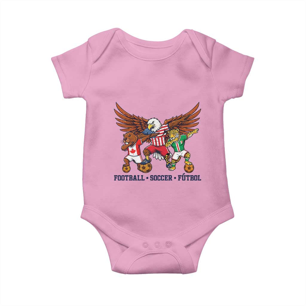 Eagle Jaguar Beaver 2026 Football Baby Onesie Supporters Gift Idea TS12 Light Pink Print Your Wear