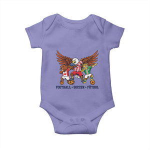Eagle Jaguar Beaver 2026 Football Baby Onesie Supporters Gift Idea TS12 Violet Print Your Wear