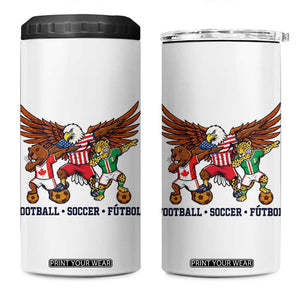 Eagle Jaguar Beaver 2026 Football 4 in 1 Can Cooler Tumbler Supporters Gift Idea TS12 One Size: 16 oz White Print Your Wear