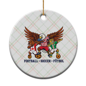 Eagle Jaguar Beaver 2026 Football Ceramic Ornament Supporters Gift Idea TS12 1pc Christmas Plaid Print Your Wear