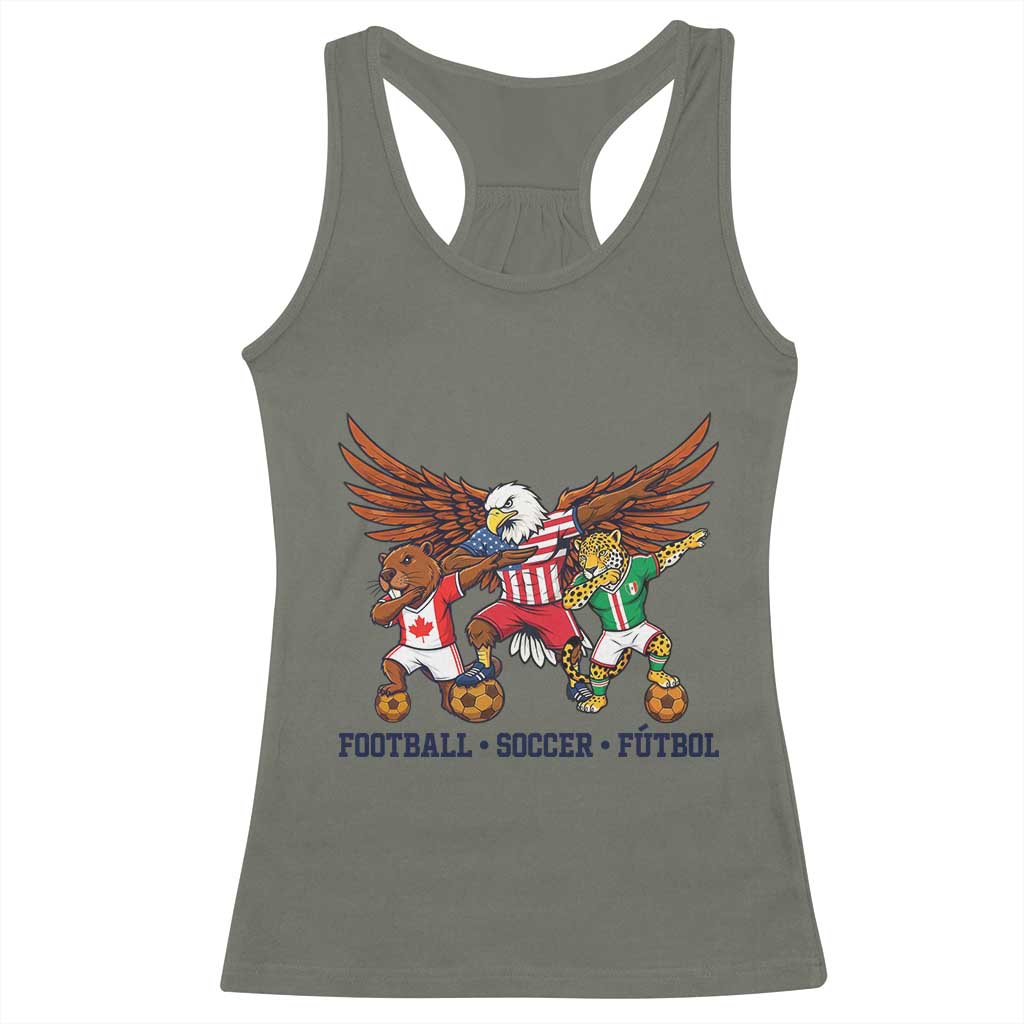 Eagle Jaguar Beaver 2026 Football Racerback Tank Top Supporters Gift Idea TS12 Military Green Print Your Wear