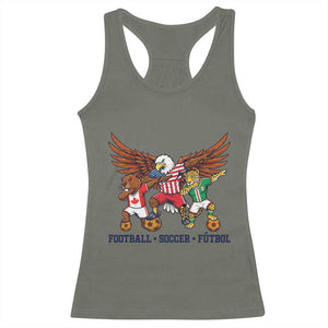Eagle Jaguar Beaver 2026 Football Racerback Tank Top Supporters Gift Idea TS12 Military Green Print Your Wear