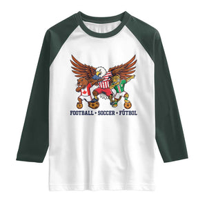 Eagle Jaguar Beaver 2026 Football Raglan Shirt Supporters Gift Idea TS12 White Dark Forest Green Print Your Wear