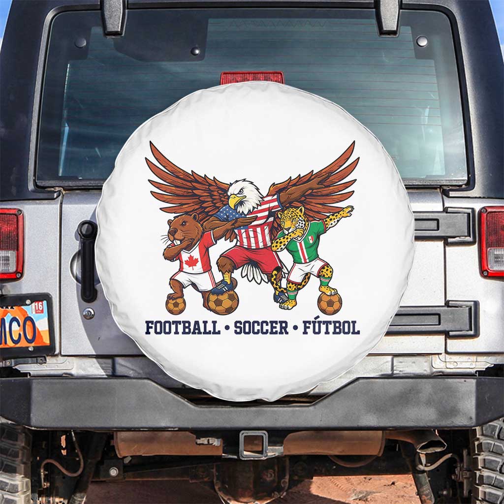 Eagle Jaguar Beaver 2026 Football Spare Tire Cover Supporters Gift Idea TS12 No hole White Print Your Wear