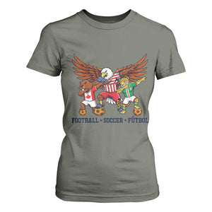 Eagle Jaguar Beaver 2026 Football T Shirt For Women Supporters Gift Idea TS12 Military Green Print Your Wear