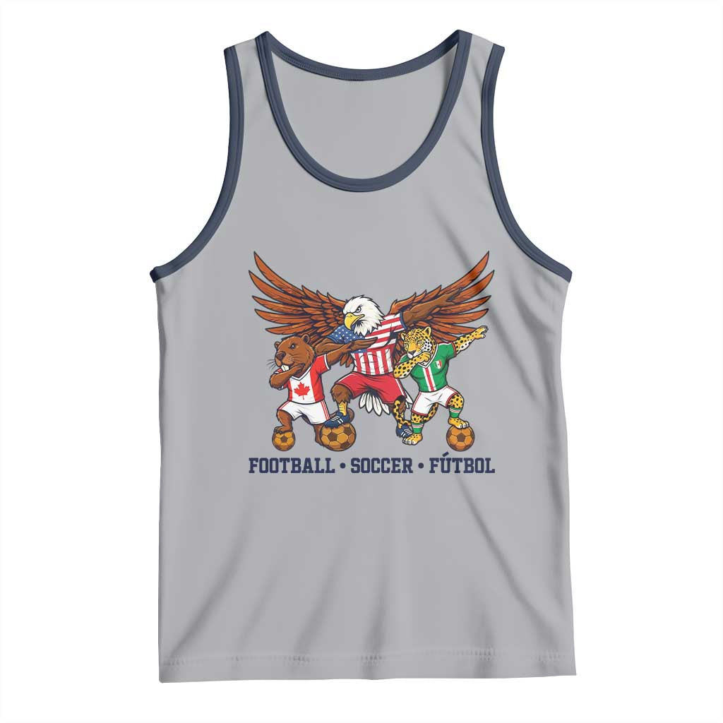 Eagle Jaguar Beaver 2026 Football Tank Top Supporters Gift Idea TS12 Athletic Heather Navy Print Your Wear