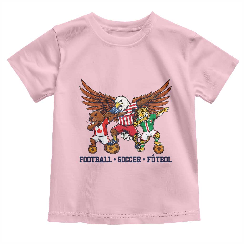 Eagle Jaguar Beaver 2026 Football Toddler T Shirt Supporters Gift Idea TS12 Light Pink Print Your Wear