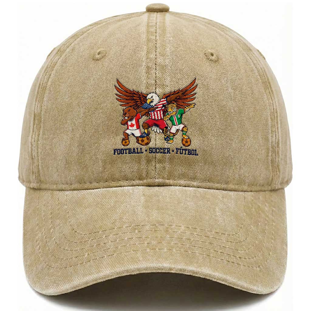 Eagle Jaguar Beaver 2026 Football Washed Cotton Baseball Cap Supporters Gift Idea TS12 Print Your Wear